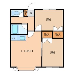 メゾンドラフェ20　（旧元中野ハイツ）の物件間取画像